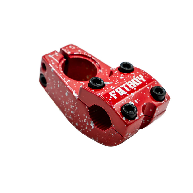 Stem-Red Silver Splatter